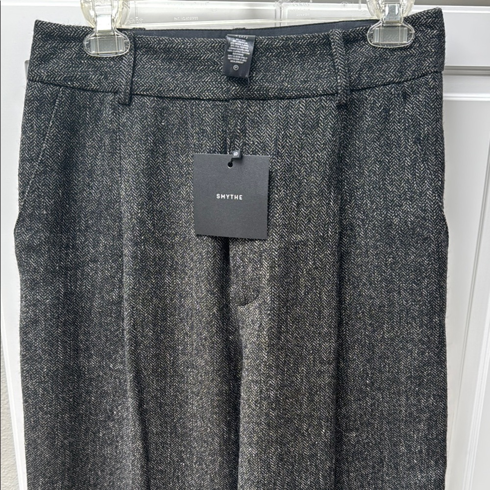 Smythe pleated tweet trousers